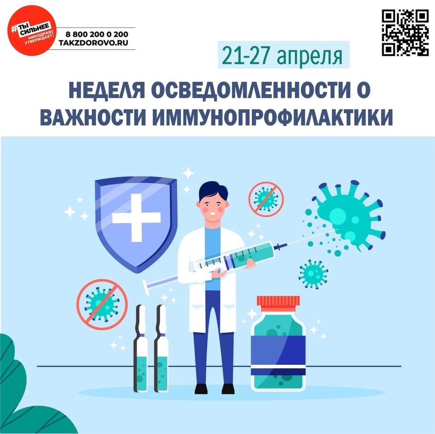 Неделя осведомленности о важности иммунопрофилактики.